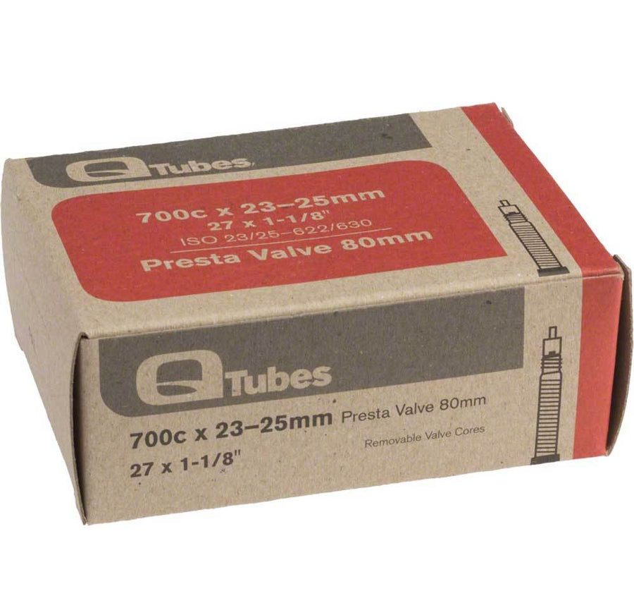 Q-Tubes 700c x 23-25mm 80mm Presta Valve Tube