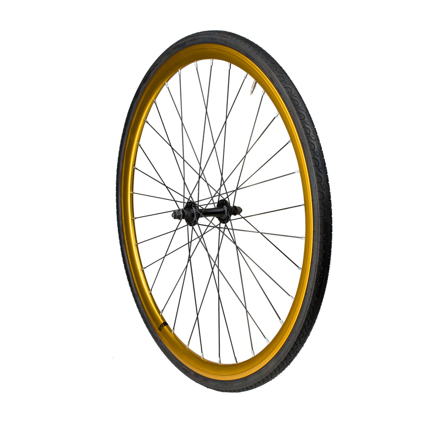 6KU Fixie Front Wheel, Gold