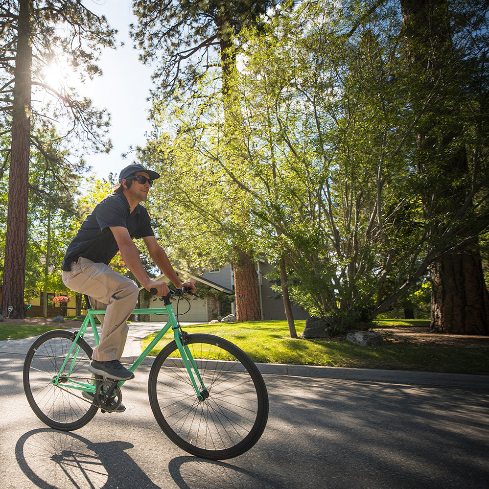 Mint green online fixie bike