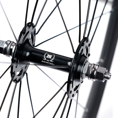 6KU Novatec Sealed Cartridge Fixie Wheelset, Black