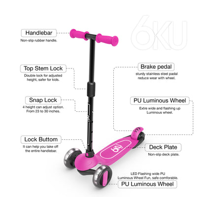 6KU Kid Scooter for 2-5 years old