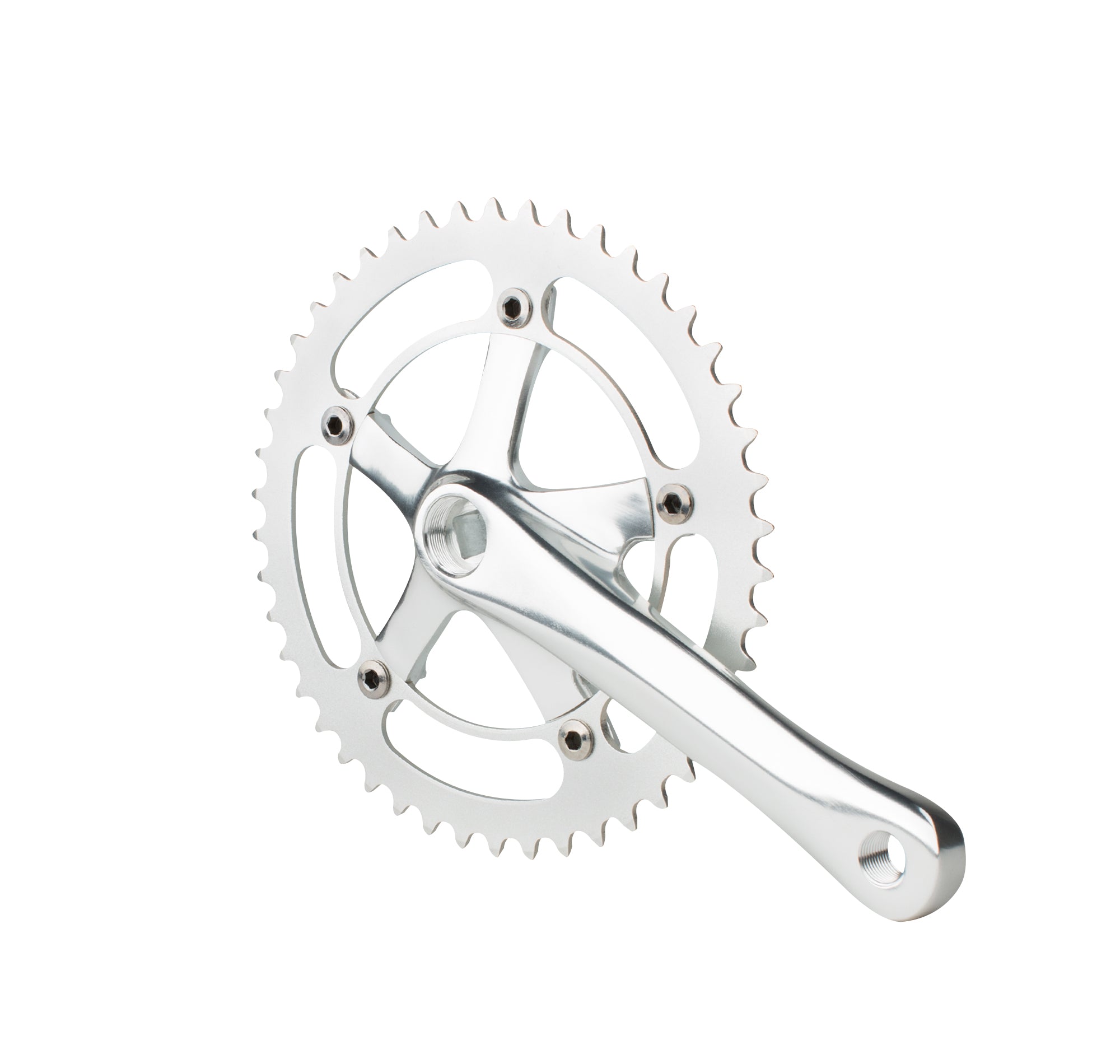 Square Taper RD2 Crankset, 165L 46T Silver - 6KU Bikes
