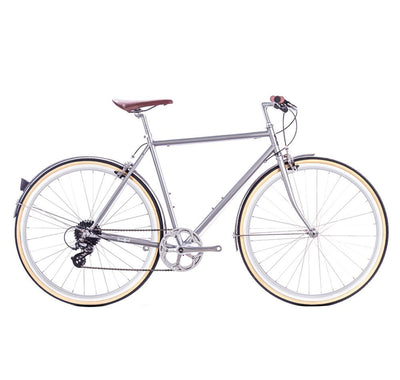 6KU Euclid Mens 8 Speed Hybrid Bike