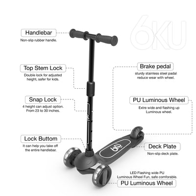 6KU Kid Scooter for 2-5 years old